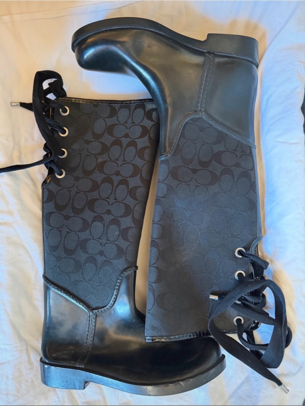 Adorable Coach Rain Boots -7